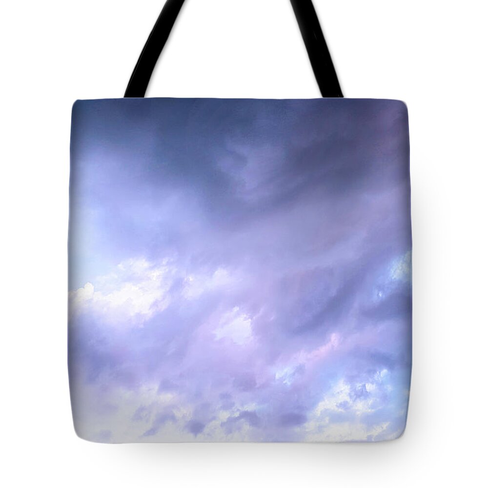 Love Tote Bag featuring the pyrography Sky kiss 1 by Glen Johnson