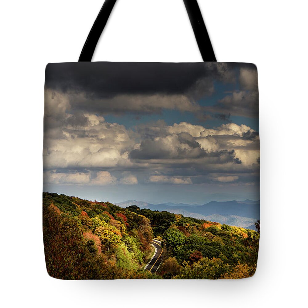 Cherohala Skyway Tote Bag featuring the photograph Sky Over The Skyway by Greg and Chrystal Mimbs