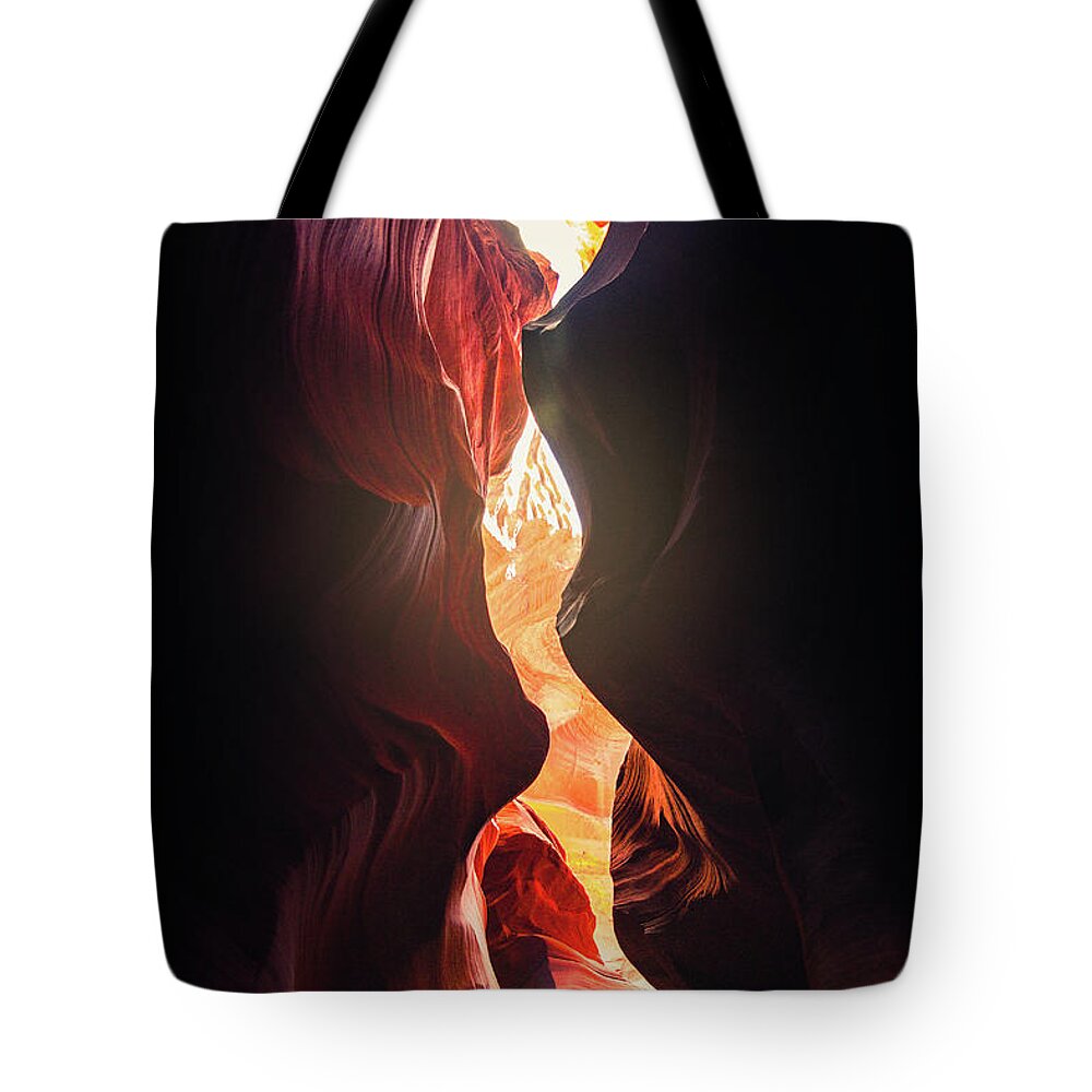 Horseshoe Tote Bag featuring the photograph Skylight by Peter Hull
