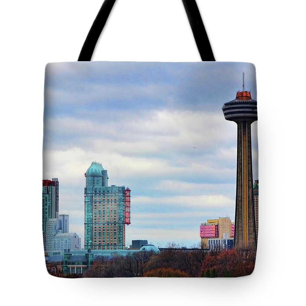 Niagara Falls Tote Bag featuring the photograph SkyLine Niagara by Traci Cottingham