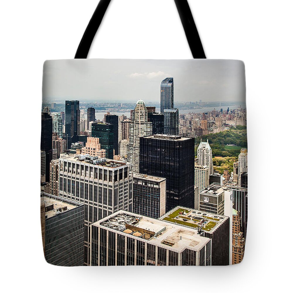 Architecture Tote Bag featuring the photograph Skyscraper City by Az Jackson