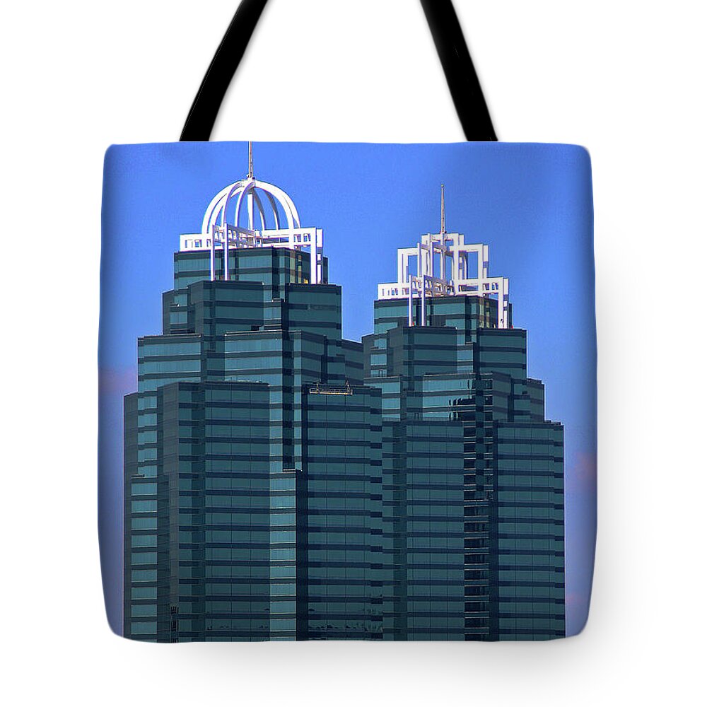Skyscrapers Tote Bag featuring the photograph Skyscrapers - Atlanta, Ga., USA by Richard Krebs