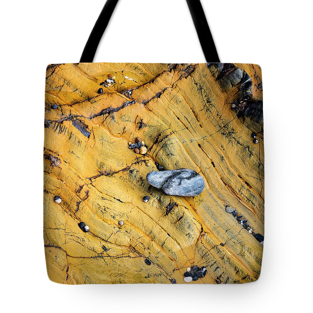 Australia Tote Bag featuring the photograph Slate Cobble on Rock by Steven Ralser