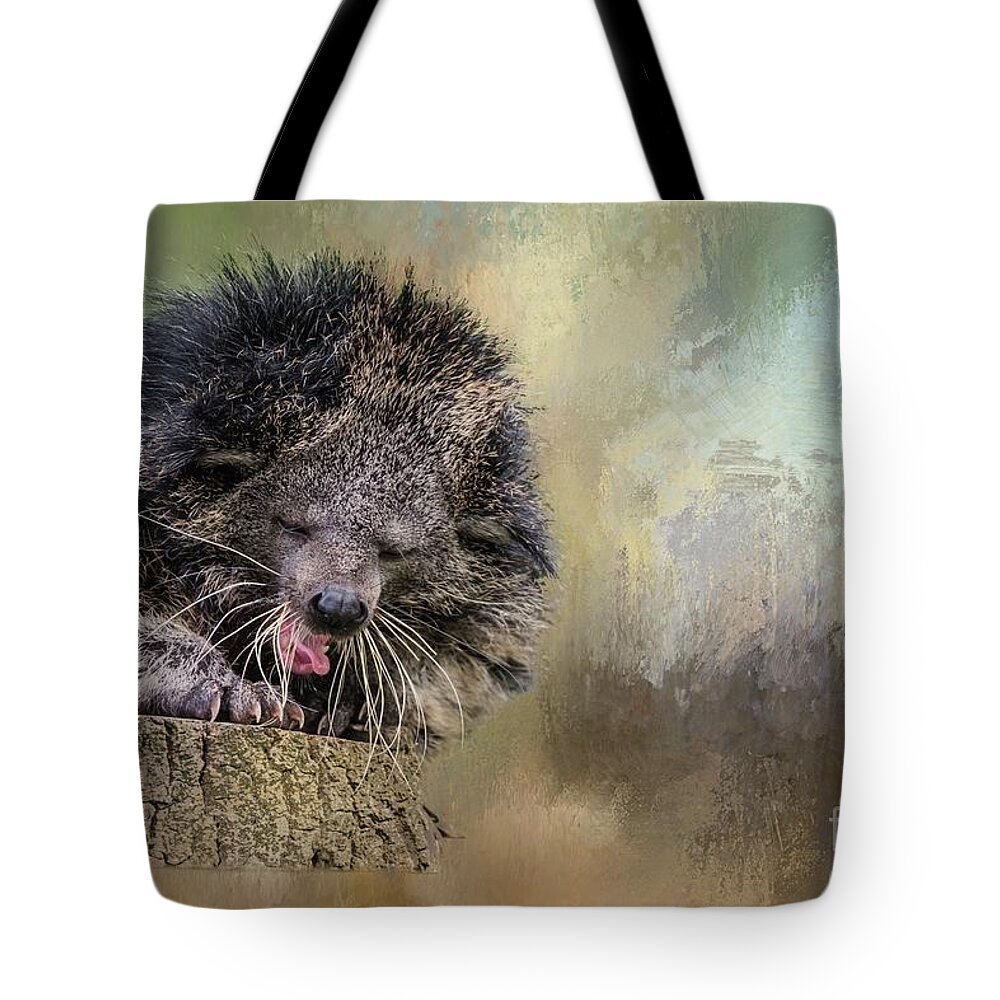 Bearcat Tote Bag featuring the photograph Sleepy by Eva Lechner