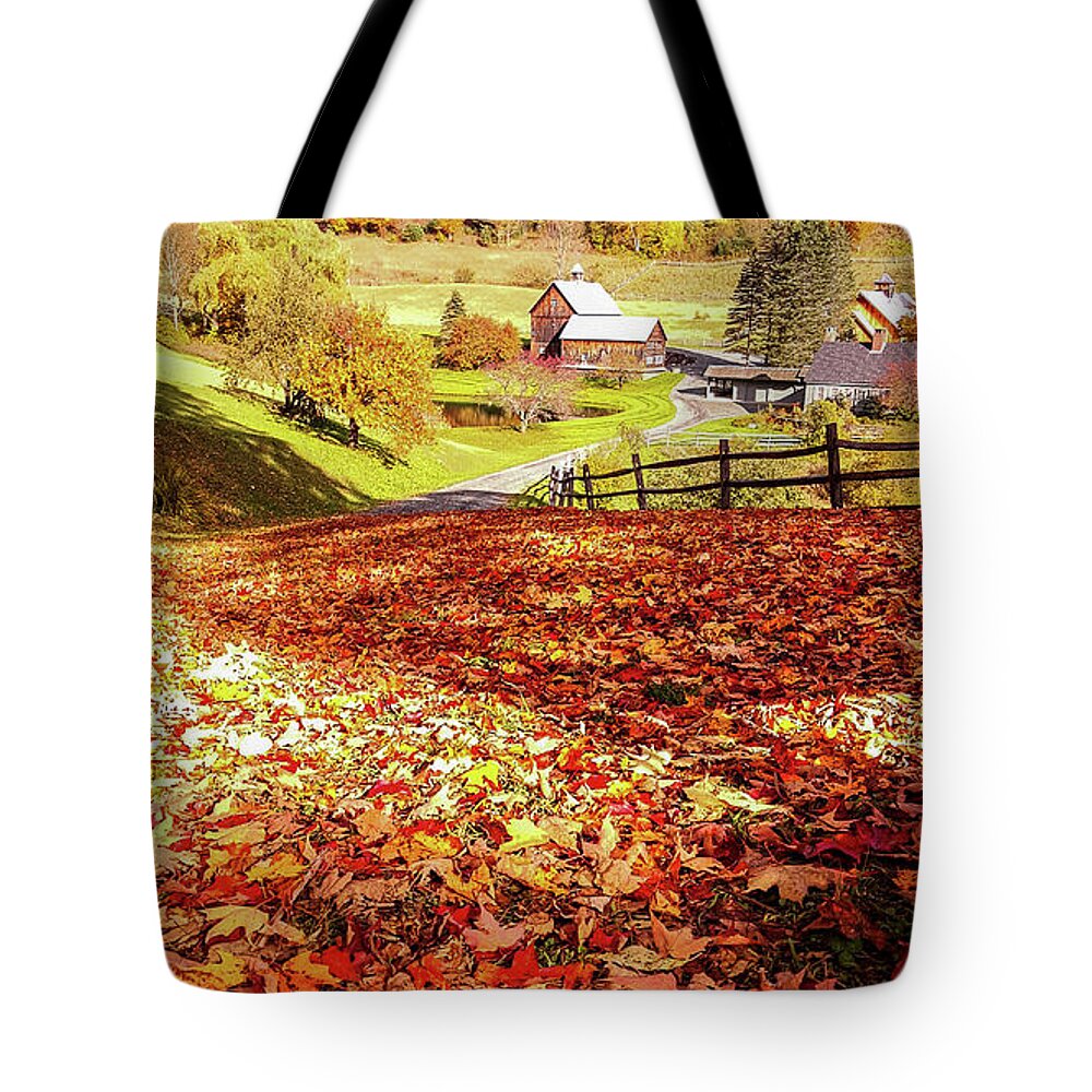 #jefffolger Tote Bag featuring the photograph Sleepy Hollow - Pomfret Vermont-1 by Jeff Folger