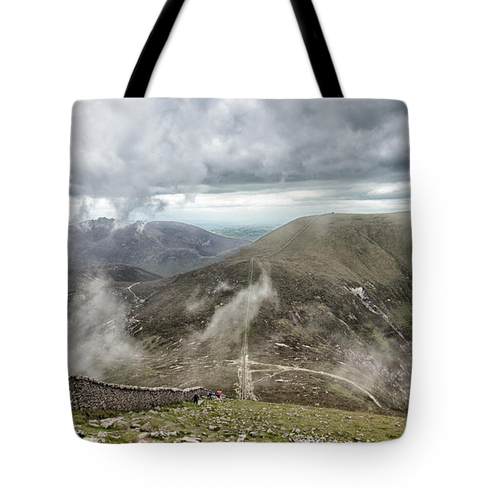 Donard Tote Bag featuring the photograph Slieve Commedagh by Nigel R Bell