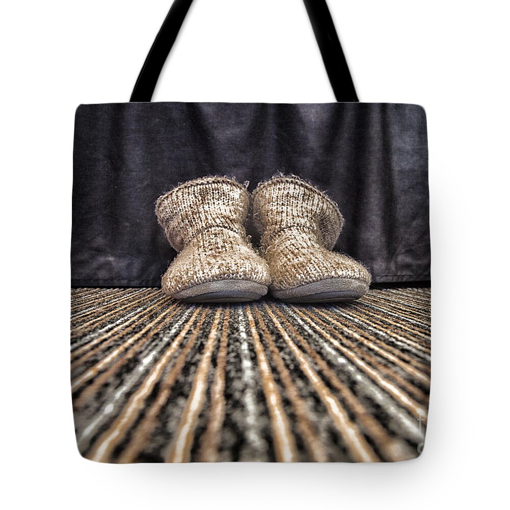 Bedroom Tote Bag featuring the photograph Slippers by Jim Orr