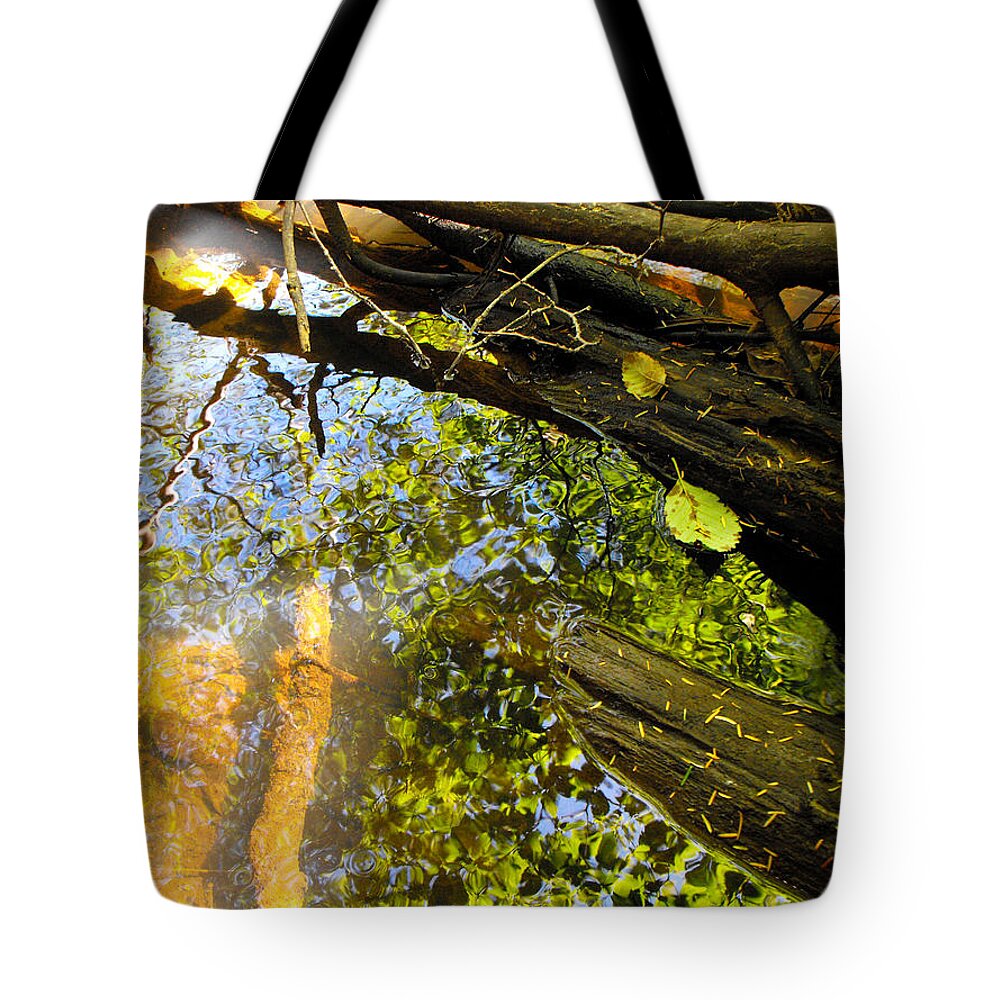 Adria Trail Tote Bag featuring the photograph Slow Creek by Adria Trail