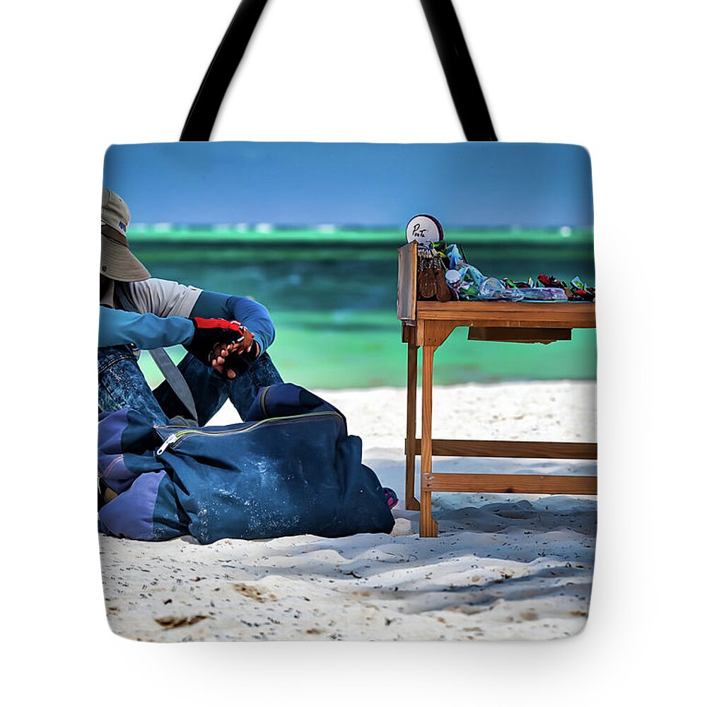 Sunglasses Tote Bag featuring the photograph Slow Sales Day by Ross Henton