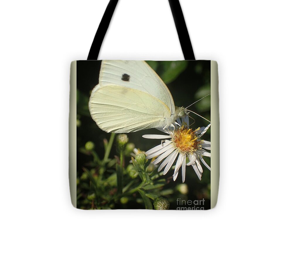 Flowers Tote Bag featuring the photograph Sm Butterfly Rest Stop by Christina Verdgeline