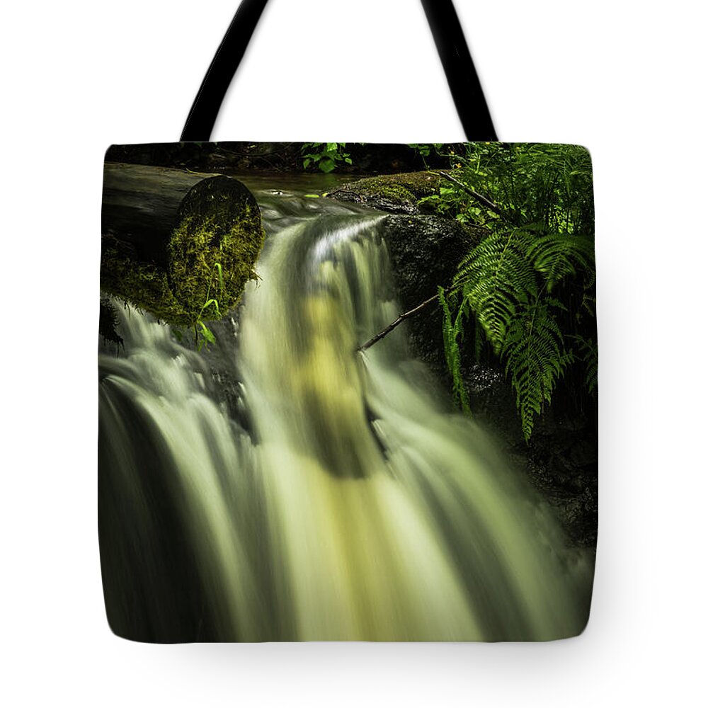  Tote Bag featuring the photograph Small Waterfall by Chris McKenna