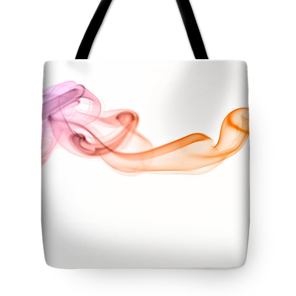 Abstract Tote Bag featuring the photograph smoke IV by Joerg Lingnau