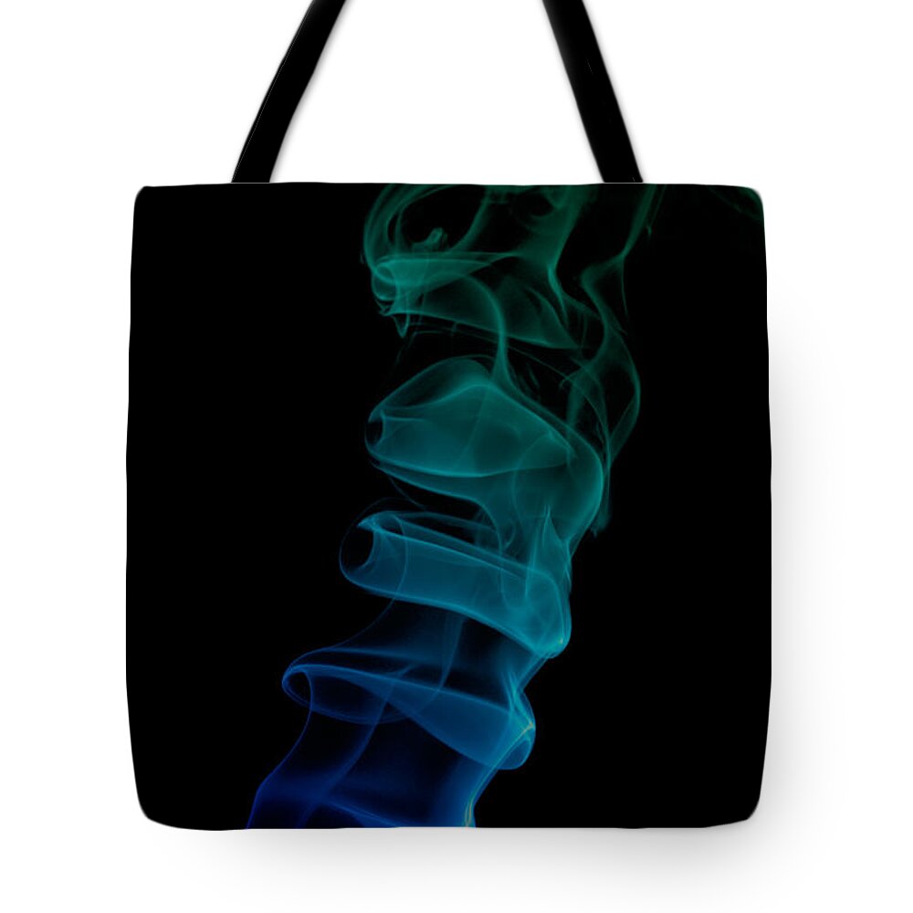 Abstract Tote Bag featuring the photograph smoke XIX ex by Joerg Lingnau