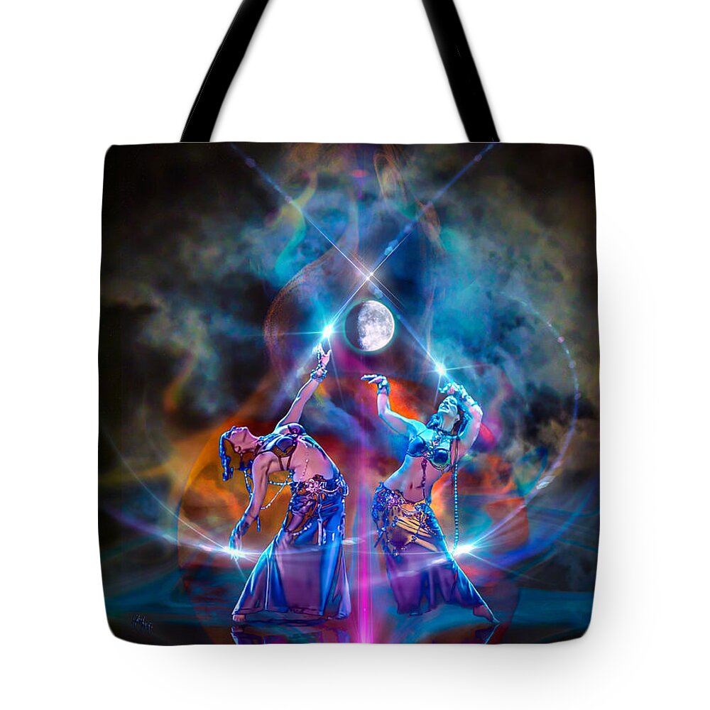 The Moon Tote Bag featuring the photograph Smoldering Charms by Glenn Feron