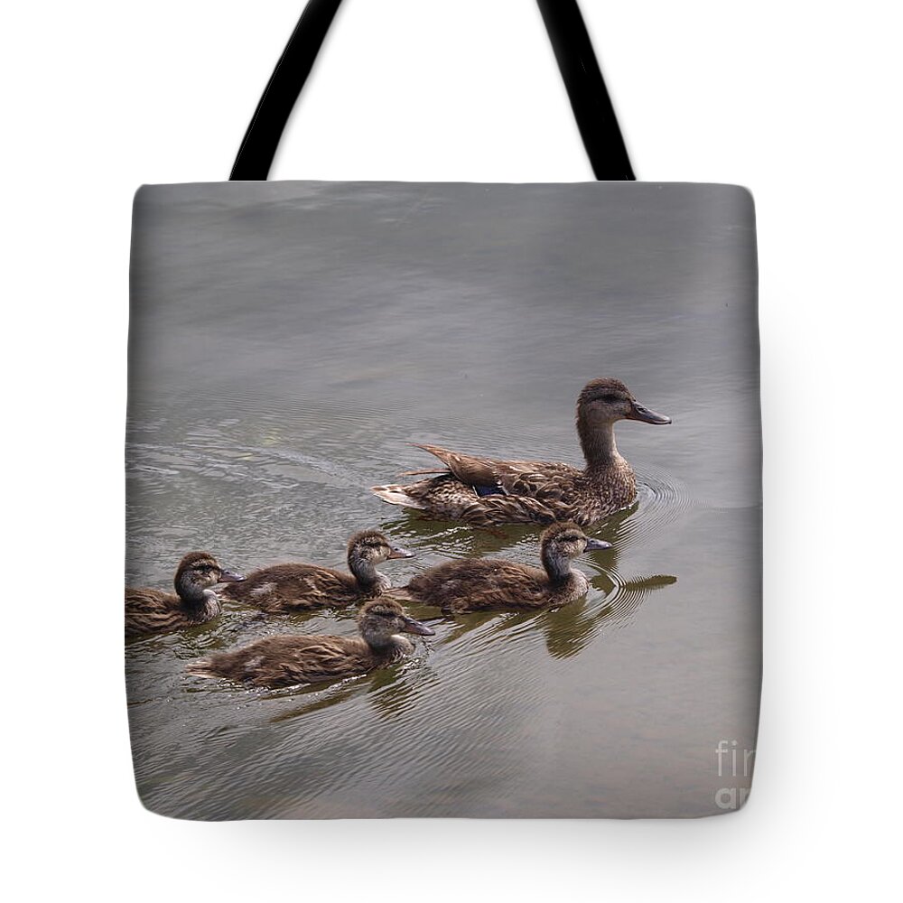 Ripple Tote Bag featuring the photograph Smooth Glide by Vivian Martin