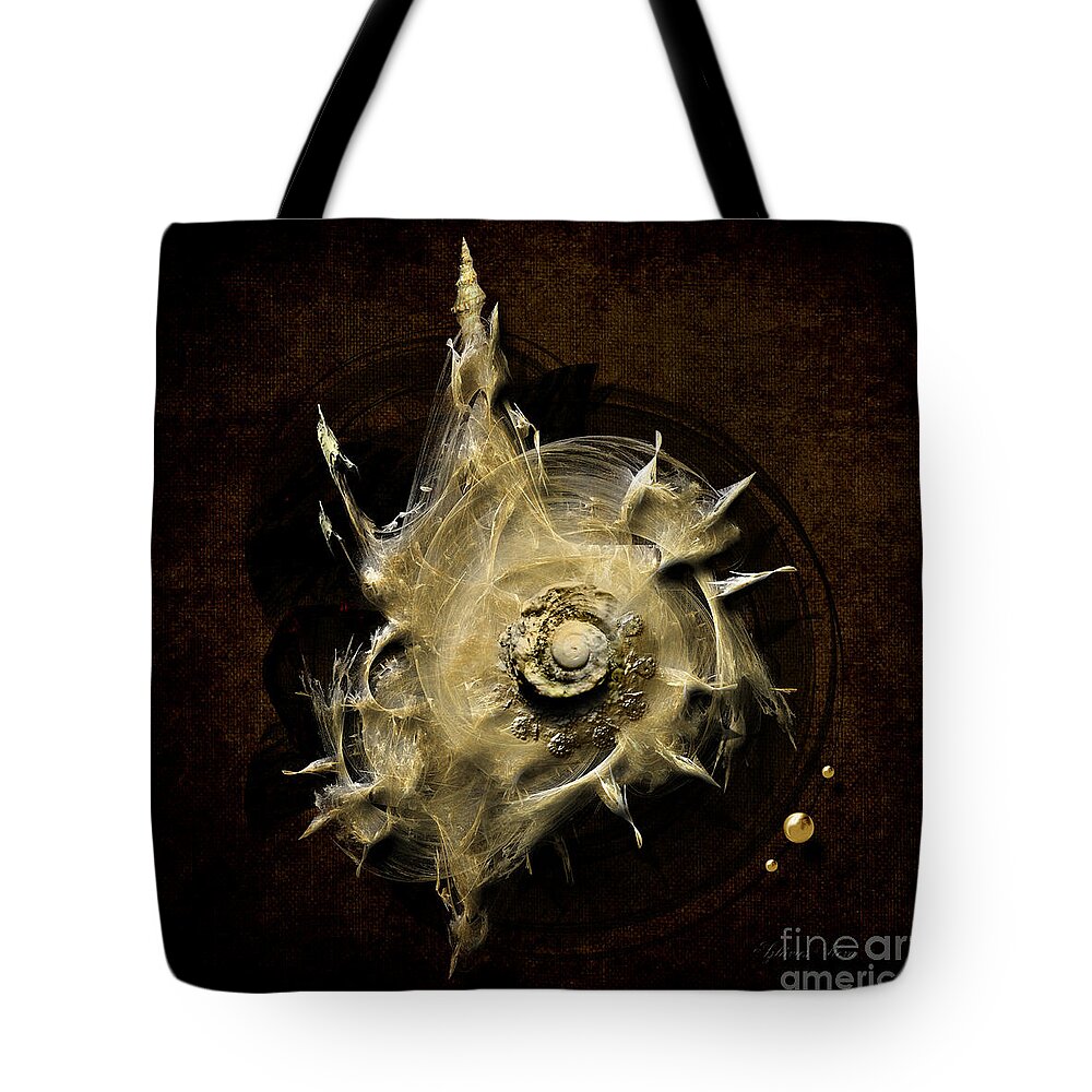 Shell Tote Bag featuring the painting Sea shell by Alexa Szlavics