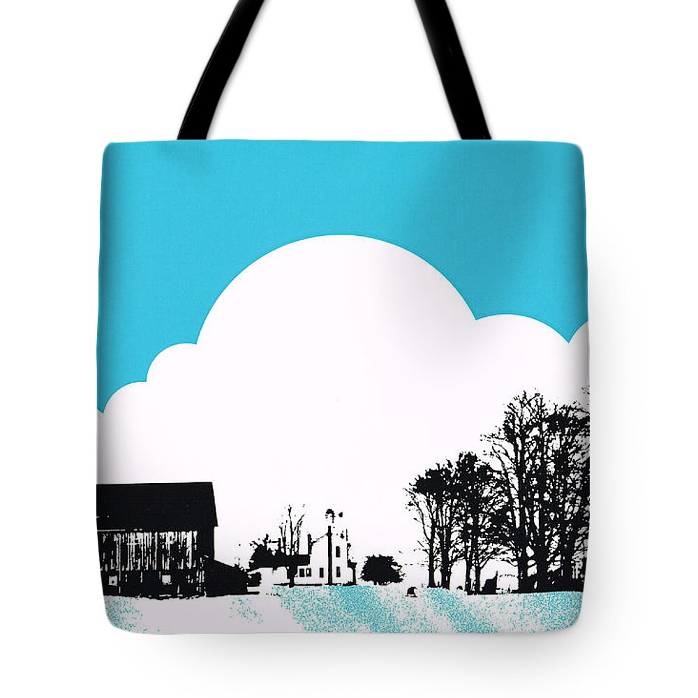 Barn Tote Bag featuring the photograph Snow Bound by James Rentz