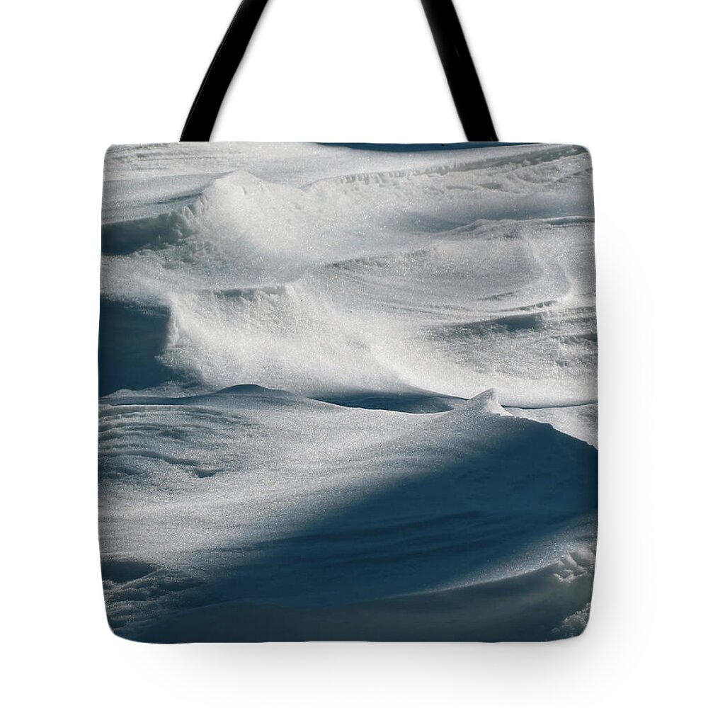 Snow Tote Bag featuring the photograph Snow Drift by Azthet Photography
