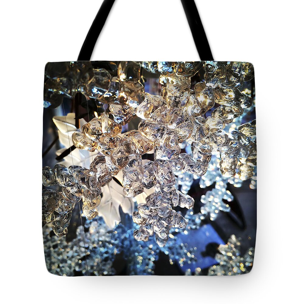 Snow Tote Bag featuring the photograph Snow Flakes by KG Thienemann
