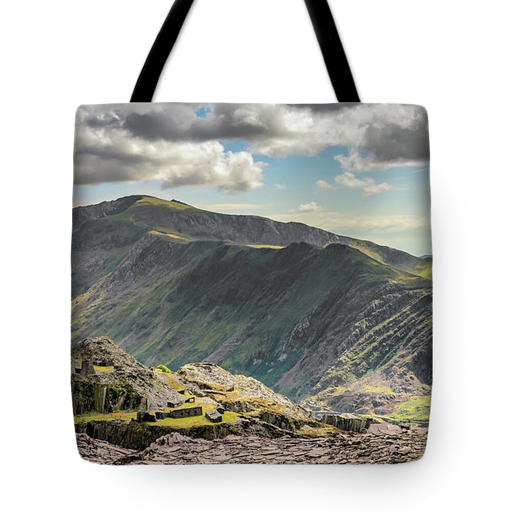 Snowdon Tote Bag featuring the photograph Snowdon Moutain Range by Adrian Evans