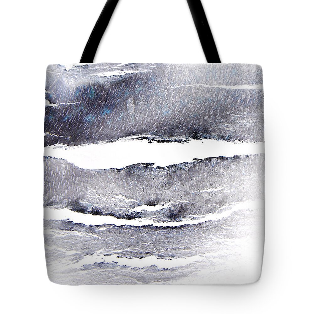 Abstract Tote Bag featuring the photograph Snowstorm in the High Country by Lenore Senior