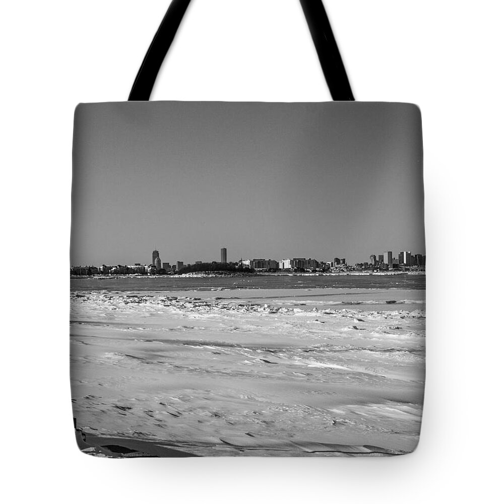 Snowy Wollaston Tote Bag featuring the photograph Snowy Wollaston by Brian MacLean