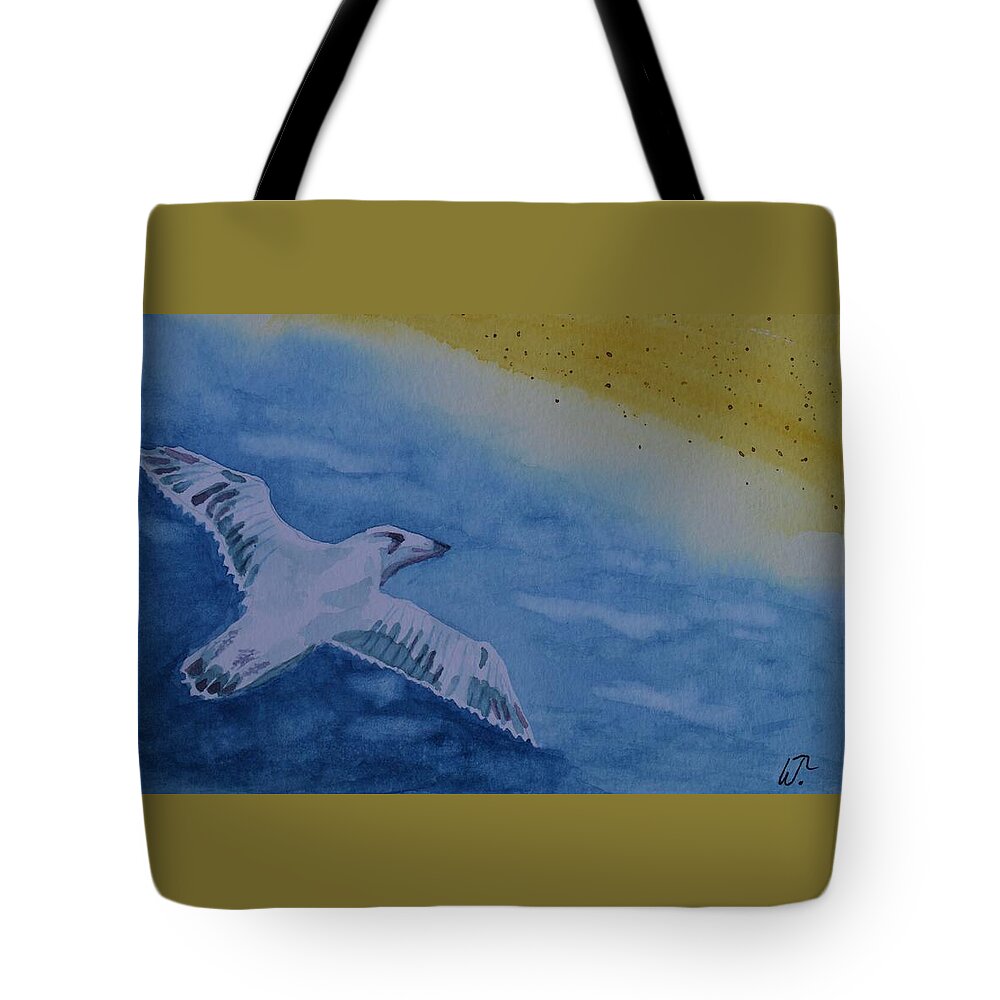 Soaring Tote Bag featuring the painting Soaring by Warren Thompson
