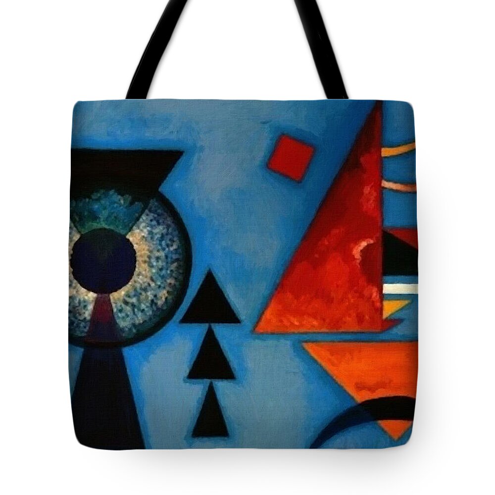 Wassily Kandinsky Tote Bag featuring the painting Soft Hard by Wassily Kandinsky
