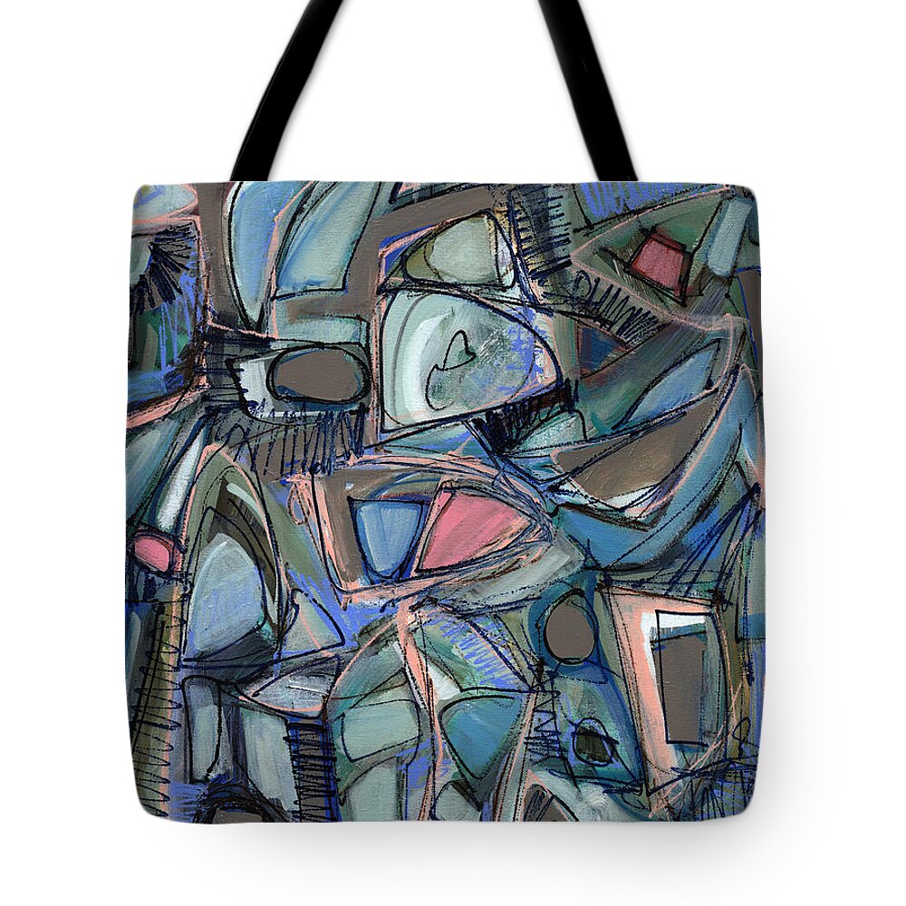 Abstract Art Tote Bag featuring the painting Soft Touch by Lynne Taetzsch