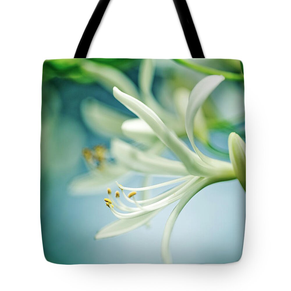 Soft Tote Bag featuring the photograph Soft White by Nailia Schwarz