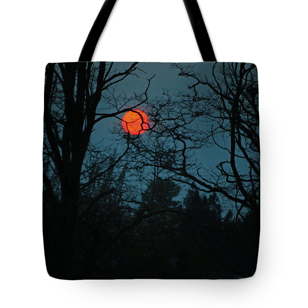 Sunset Tote Bag featuring the photograph Solar Disguise by Tikvah's Hope