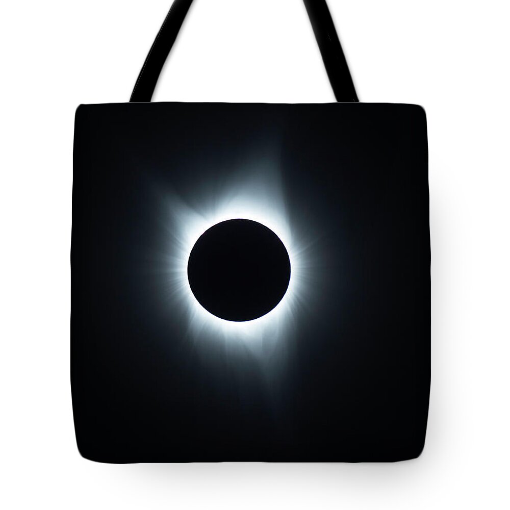 Solar Tote Bag featuring the tapestry - textile Solar Eclipse 2017 by Dennis Bucklin