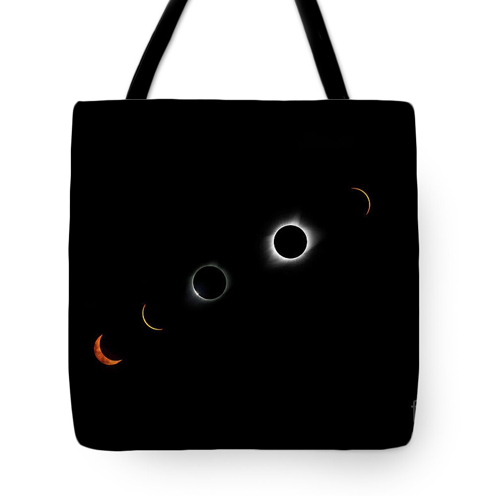 Solar Tote Bag featuring the photograph Solar Eclipse 2017 by Dennis Hedberg