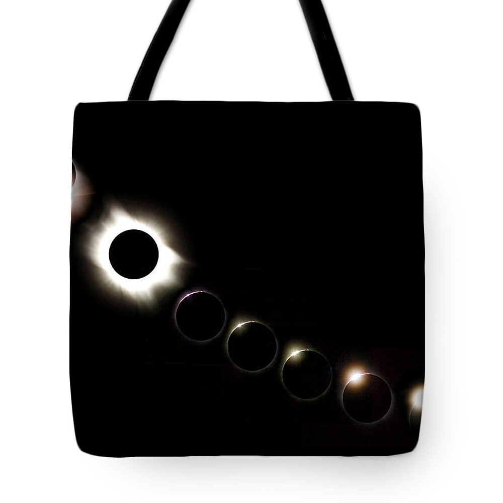 Solar Eclipse Tote Bag featuring the photograph Solar Eclipse by Jackie Russo