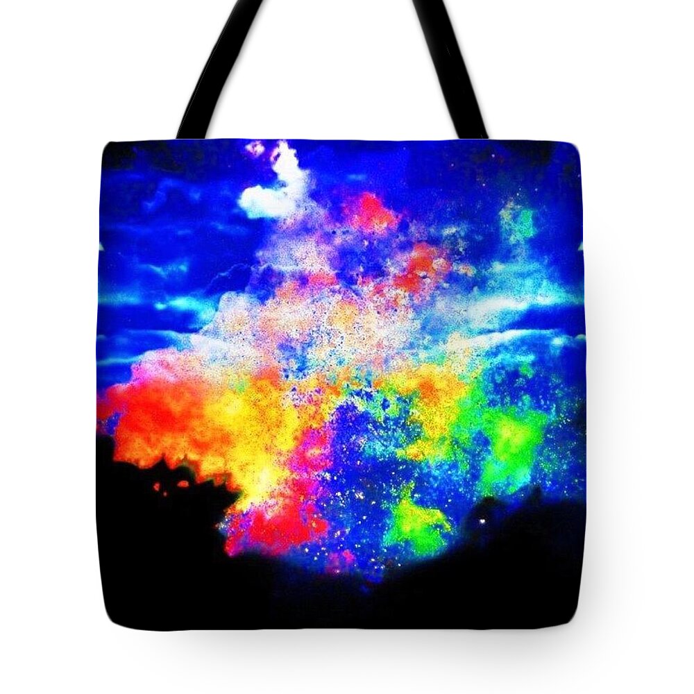 Treeobsession Tote Bag featuring the photograph Somewhere Over The Rainbow by Nick Heap