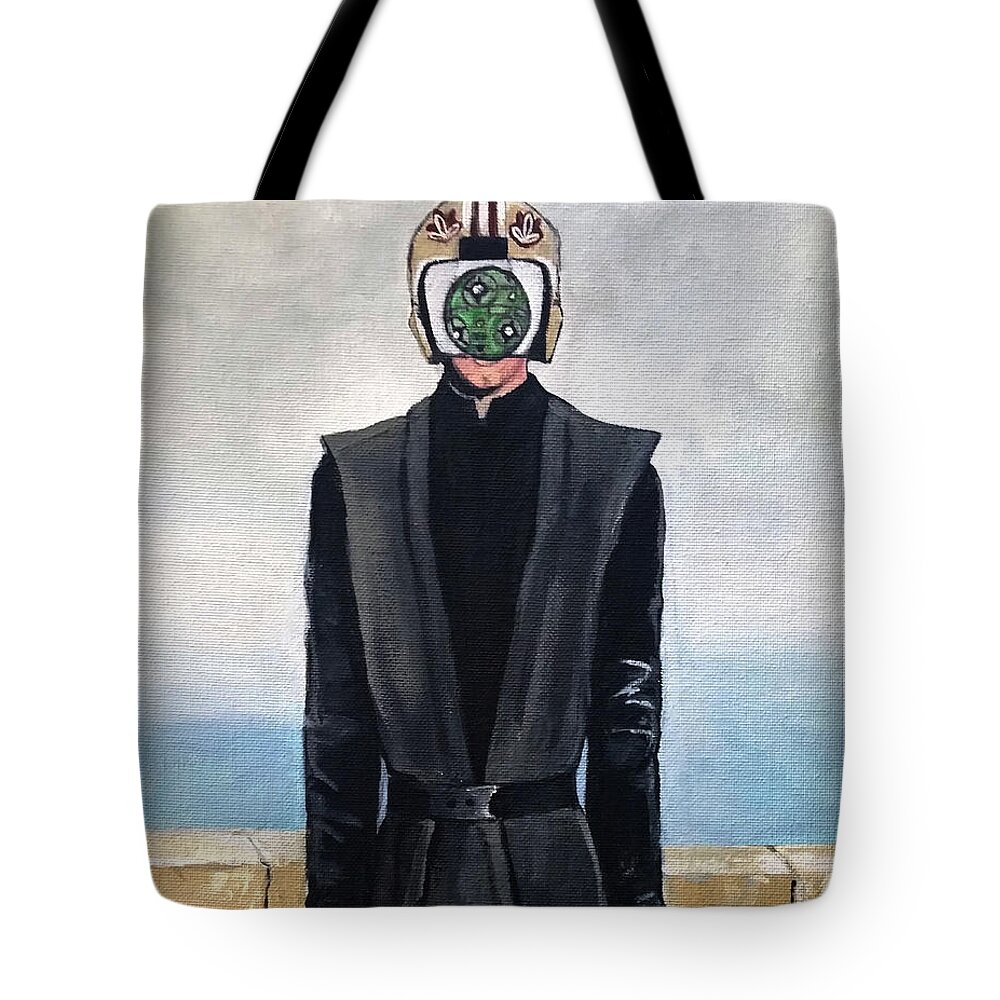 Son Of Man Tote Bag featuring the painting Son Of Sith by Tom Carlton