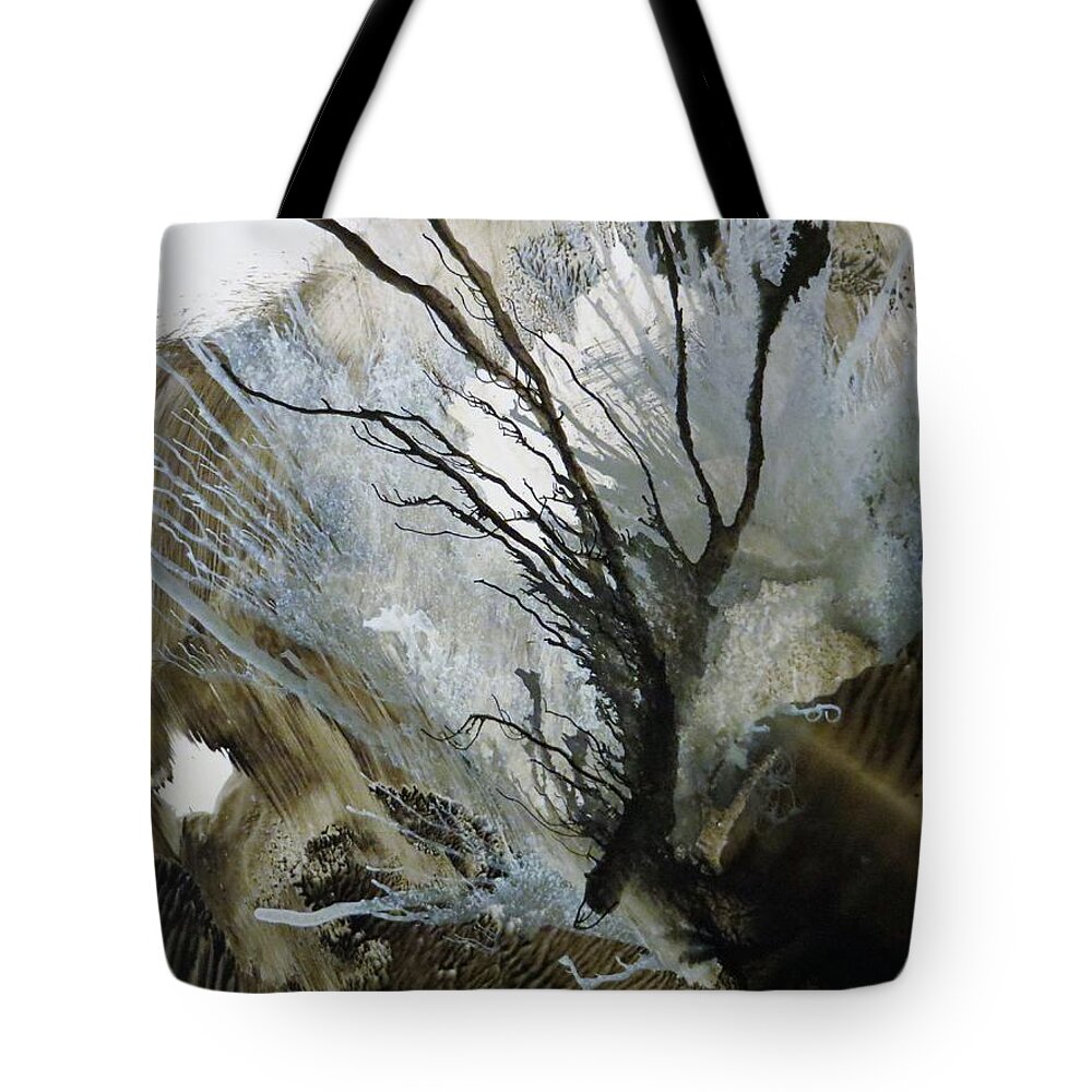 Ink Tote Bag featuring the painting Song of Love by Soraya Silvestri