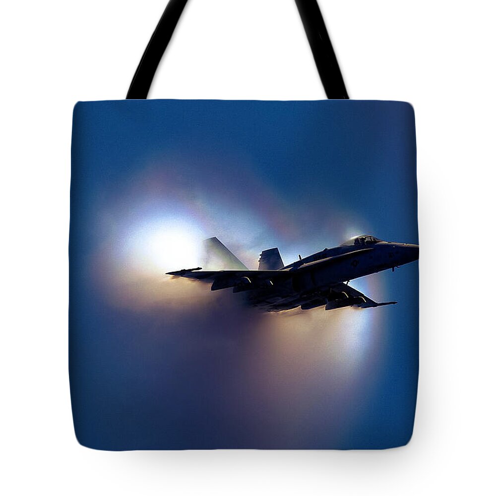 Planes Tote Bag featuring the photograph Sonic Boom by Michael Damiani