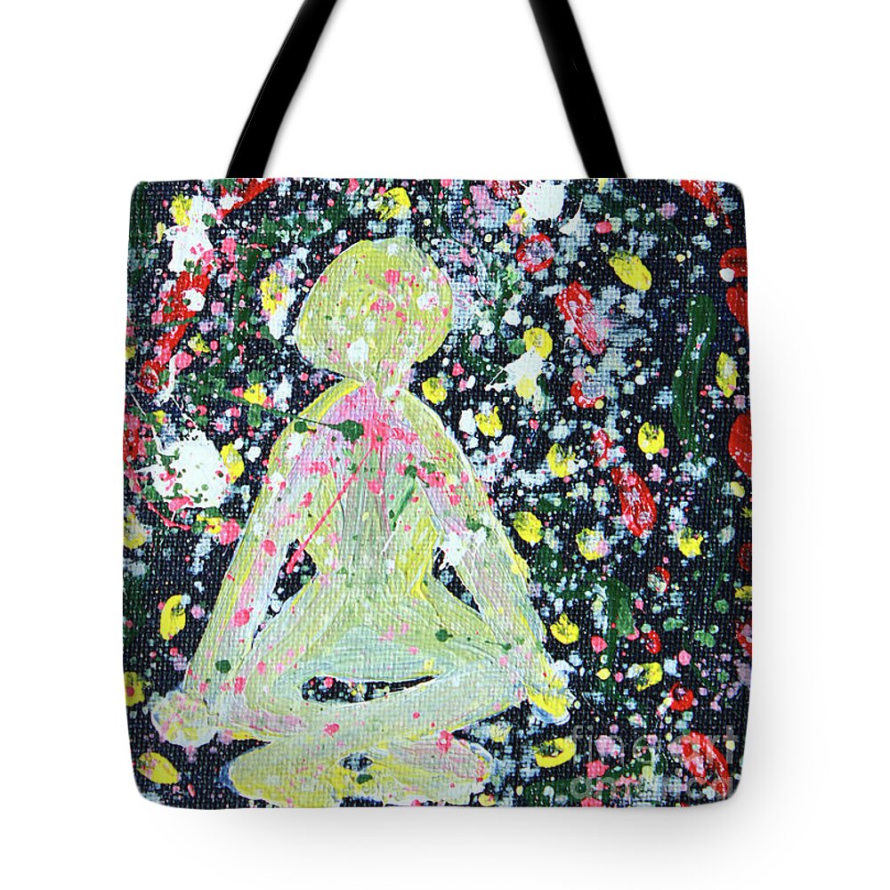  Tote Bag featuring the painting Soul Universal by Odalo Wasikhongo