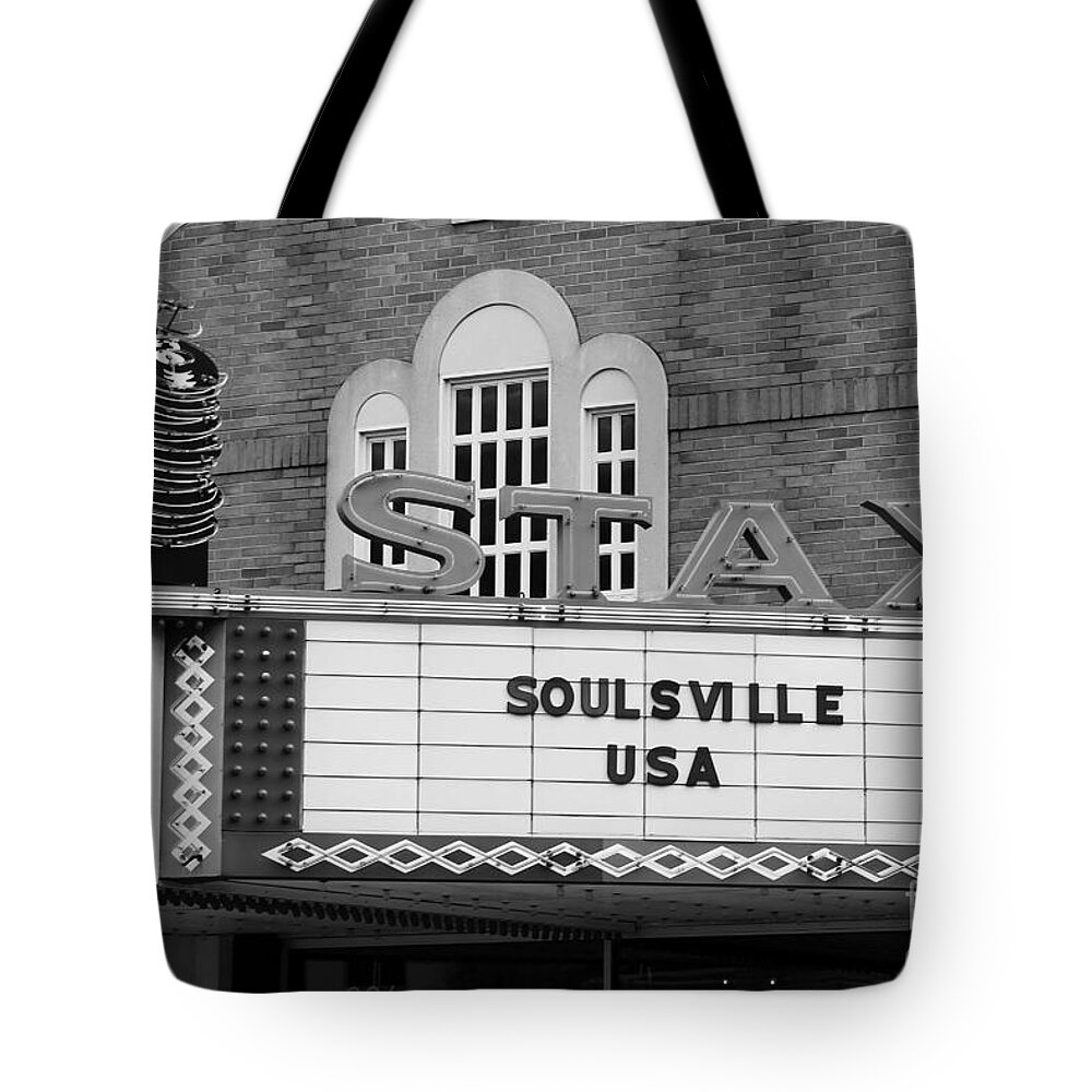 Stax Tote Bag featuring the photograph Soulsville USA by Robert Wilder Jr