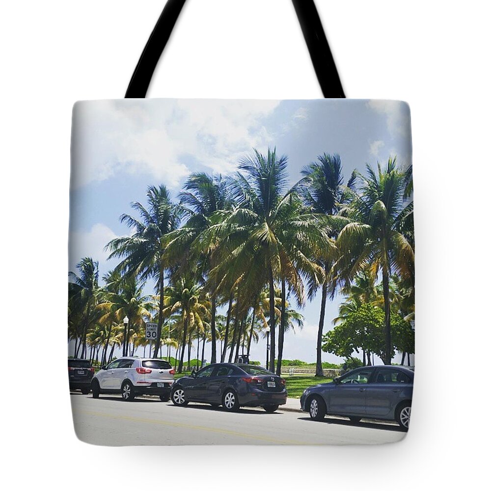 Miami Tote Bag featuring the photograph South Beach by Danielle Recoder