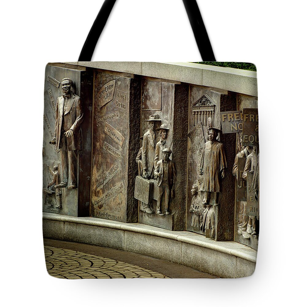Monument Tote Bag featuring the photograph South Carolina African-American History Momument by Mike Eingle