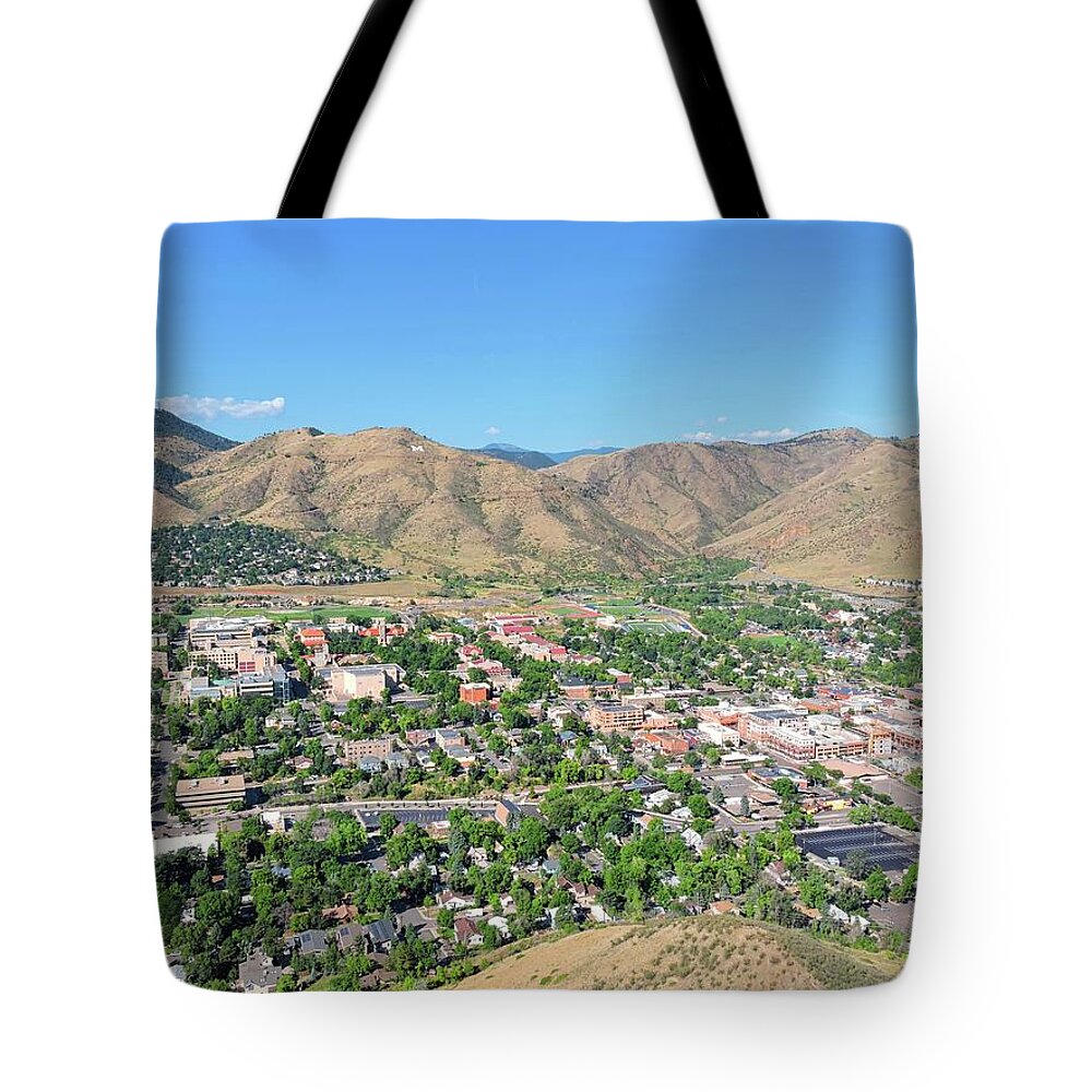 South Table Mountain Tote Bag featuring the photograph South Table View by Connor Beekman