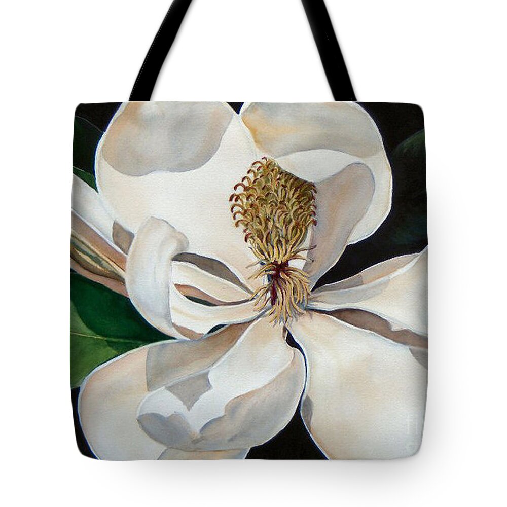 Watercolor Tote Bag featuring the painting Southern Lady  SOLD by Sandy Brindle