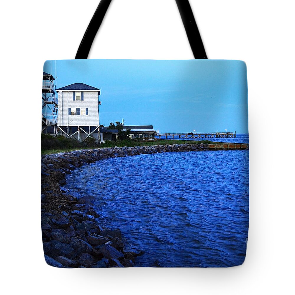 Southport Tote Bag featuring the photograph Southport Pilot House by Amy Lucid