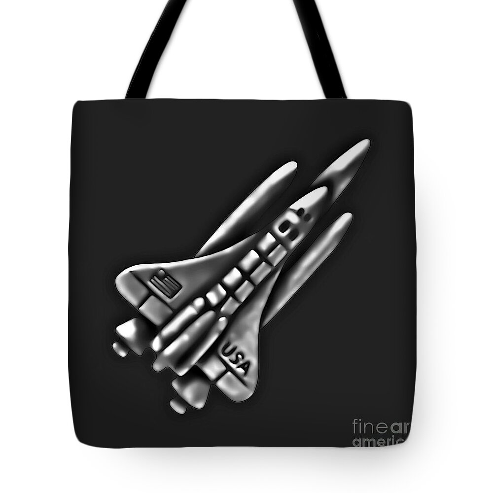 Space Tote Bag featuring the photograph Space Shuttle by Walt Foegelle