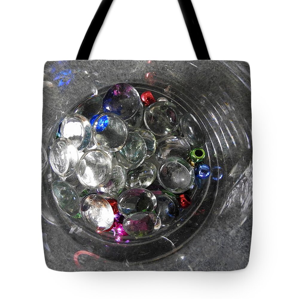 Glass Beads Tote Bag featuring the photograph Sparkles by Betty-Anne McDonald