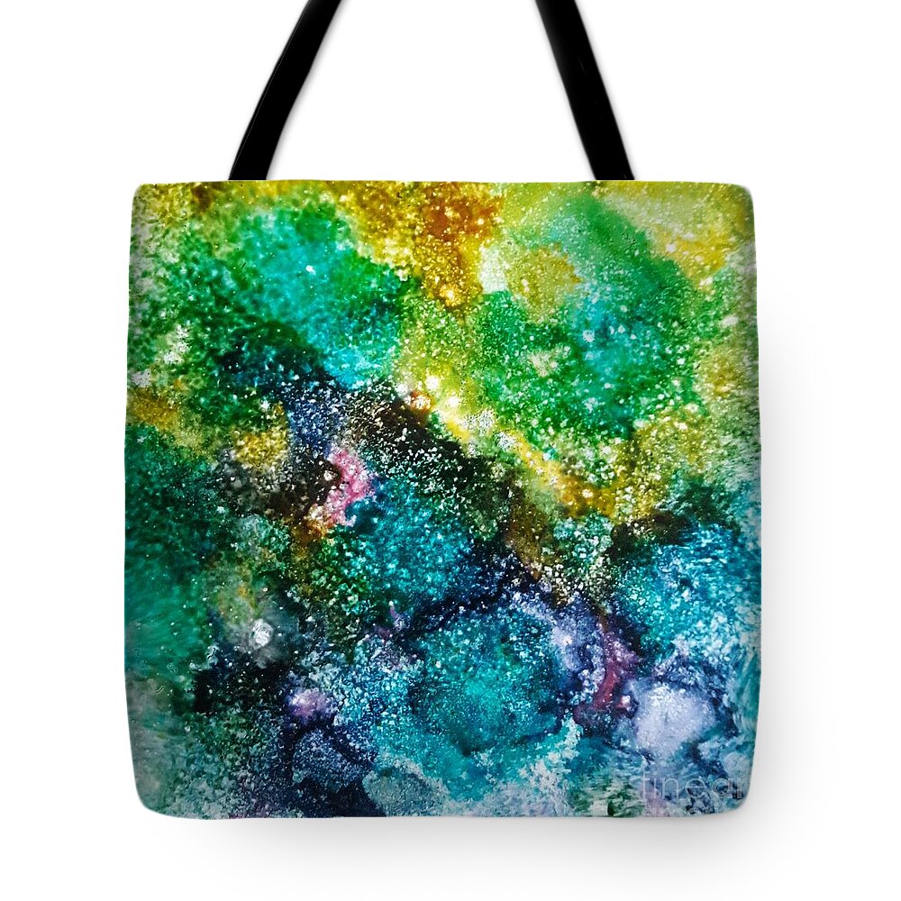 Alcohol Tote Bag featuring the painting Sparkling Water by Terri Mills