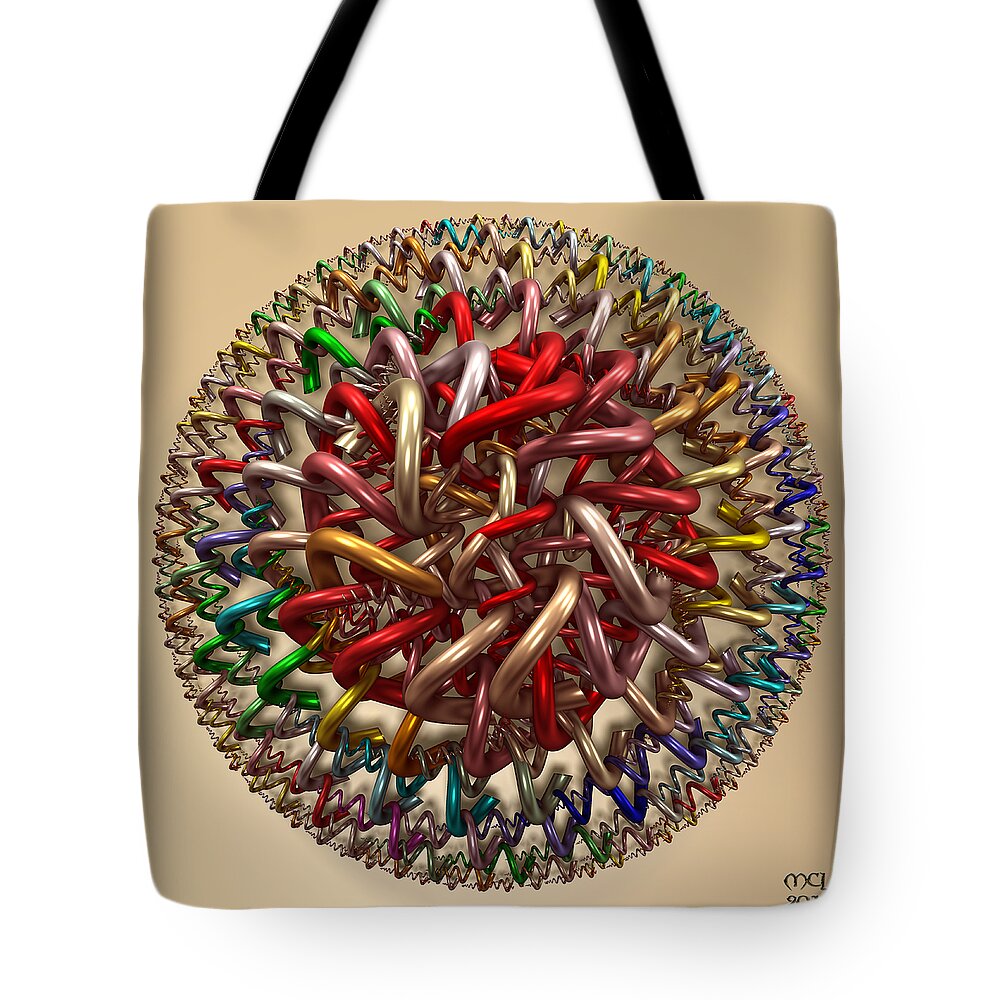Computer Tote Bag featuring the digital art Spawn by Manny Lorenzo