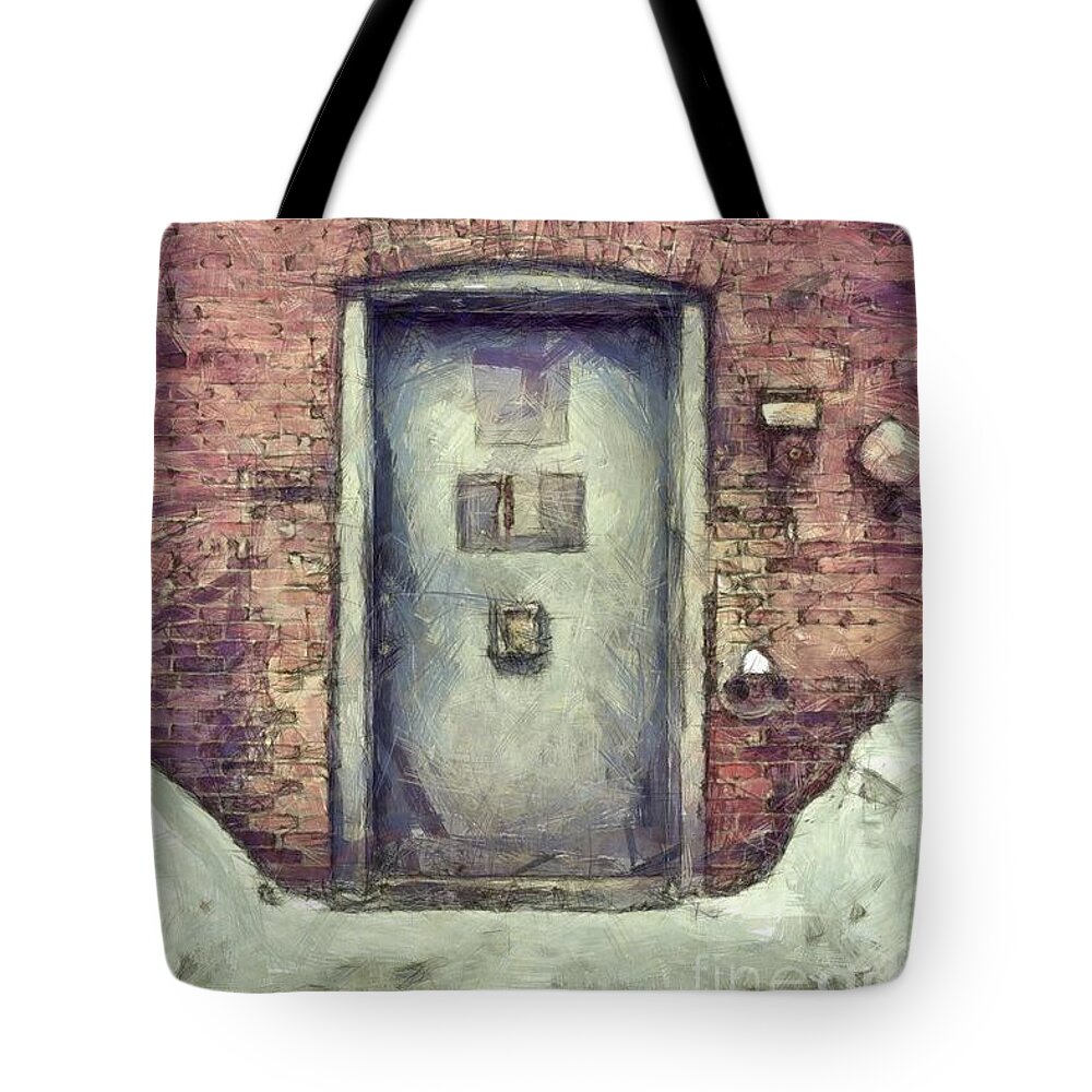 Door Tote Bag featuring the photograph Speakeasy Pencil by Edward Fielding